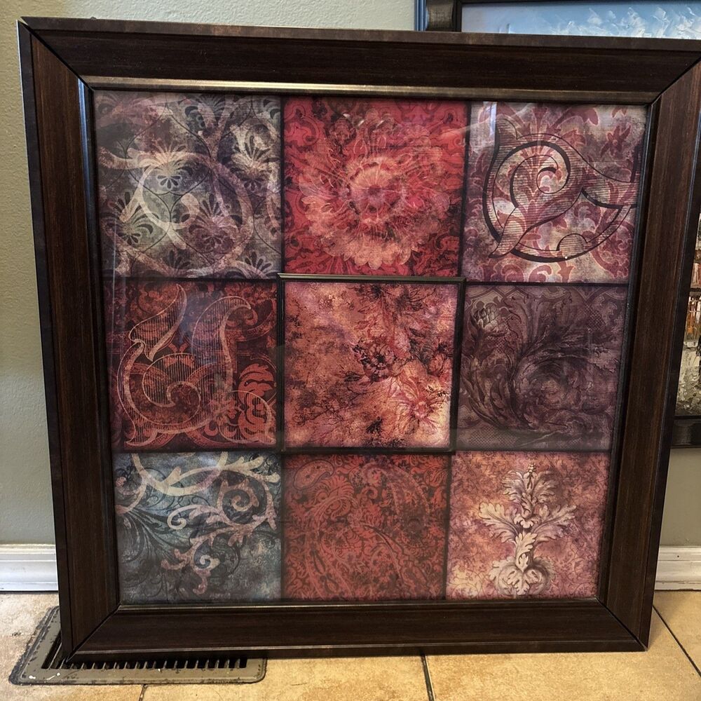 Framed Arabesque Patchwork II by Studio Voltaire Print 28.5" By 28.5"